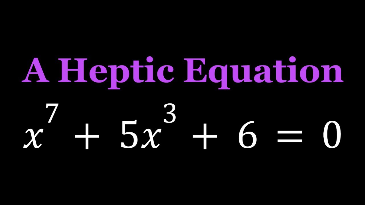 Solving a Heptic Equation Without Using the Heptic Formula