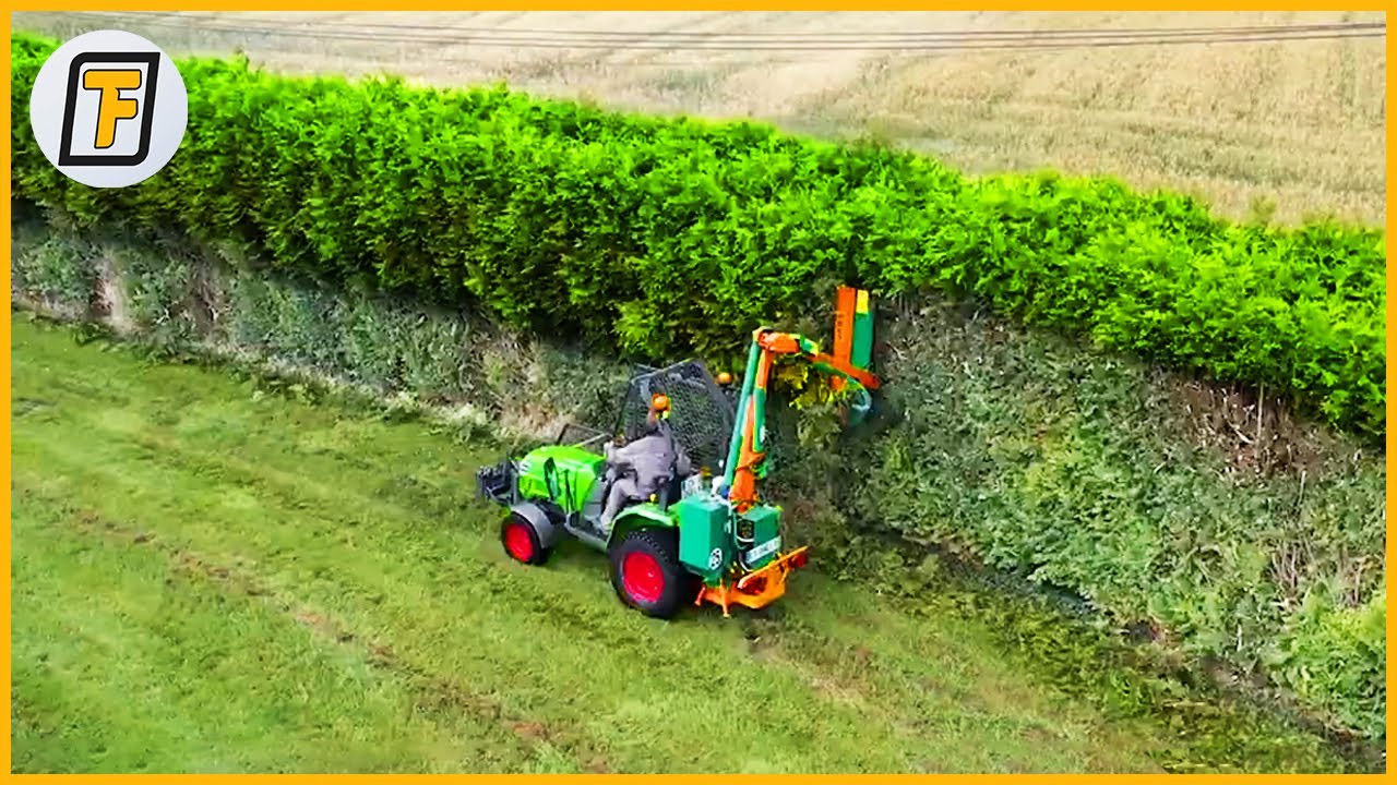 CLEAN CUTS! - INCREDIBLE Hedge Trimming & Grass Cutting Machines ➤ 16