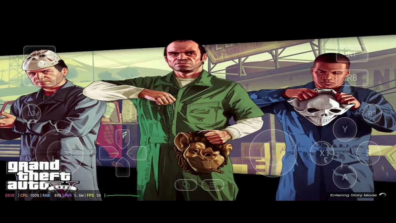 GTA V on Android  Mediatek 7300 dxvk11 | Gamehub 5.1.0  | Proton 10 arm 