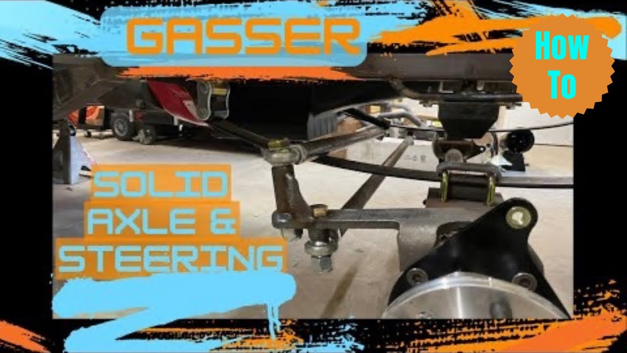 Gasser Solid Front axle setup 66 Fairlane #8