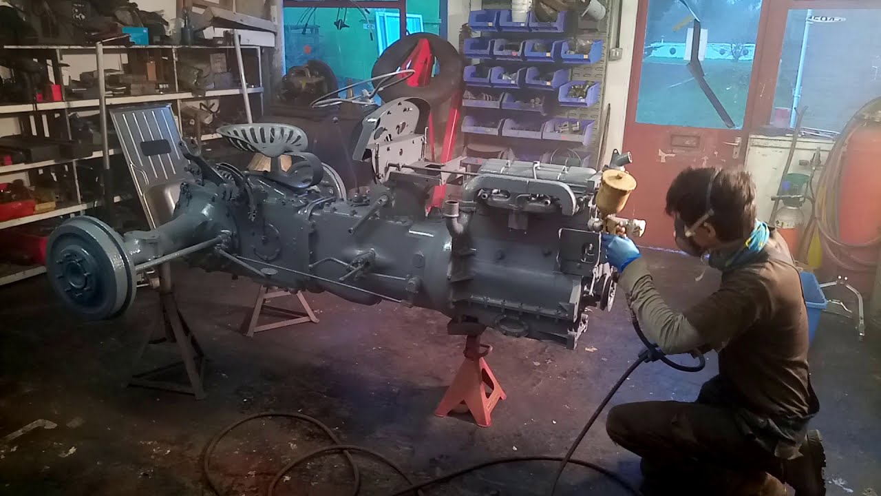 Ferguson TED20 part 3 - Degrease and painting the skid