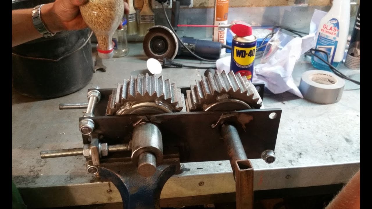 Quetschmaschine f&uuml;r Getreide selber bauen