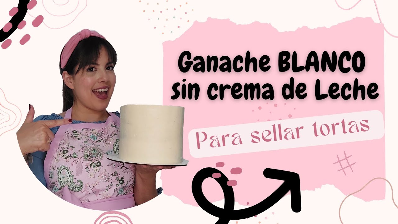Ganache BLANCO SIN CREMA DE LECHE, 😍 no se corta, fácil de hacer. 🔥