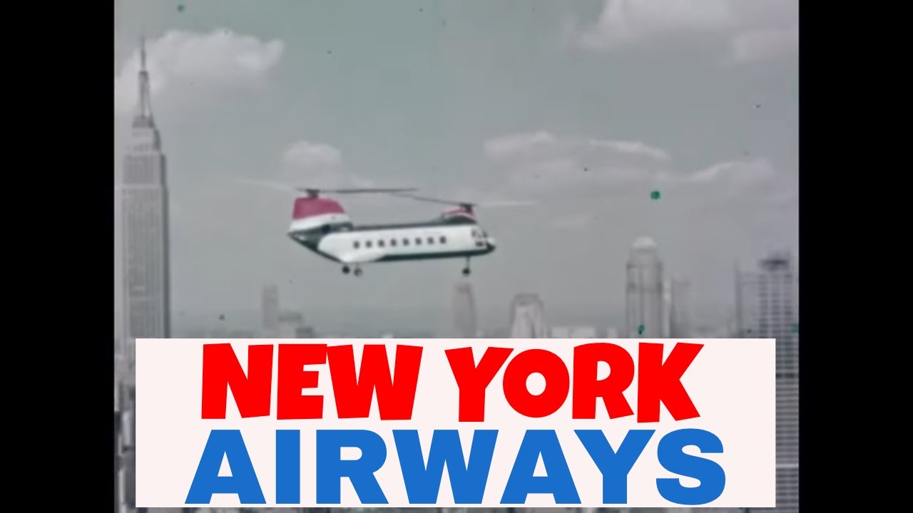Рекламный фильм 34204 компании NEW YORK AIRWAYS, 1962 год, о вертолетном рейсе на Манхэттен