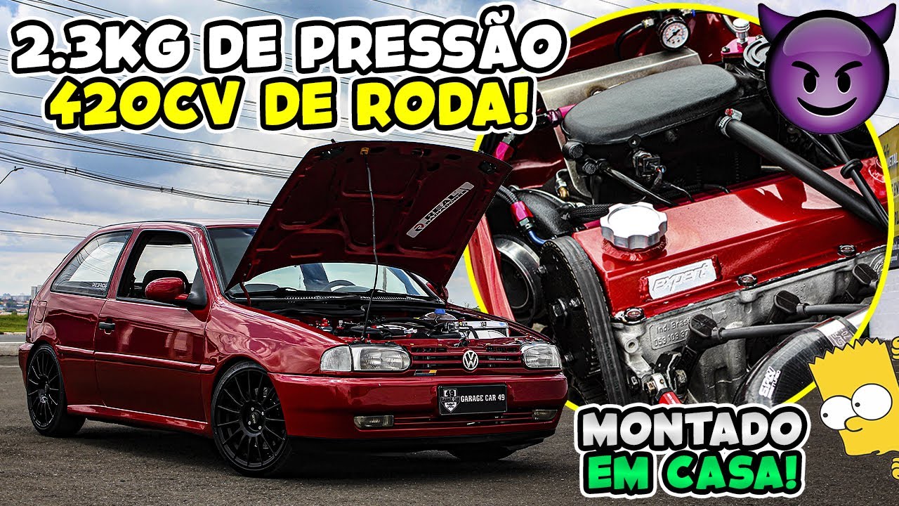 GOL BOLA TURBO DE 420CV PISANDO FUNDO A + DE 220 KM/H 🔥😈