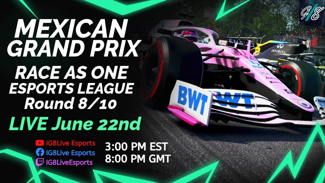 Mexican Grand Prix | RACE AS ONE ESPORTS LEAGUE | Round 17 | IG8Live Esports