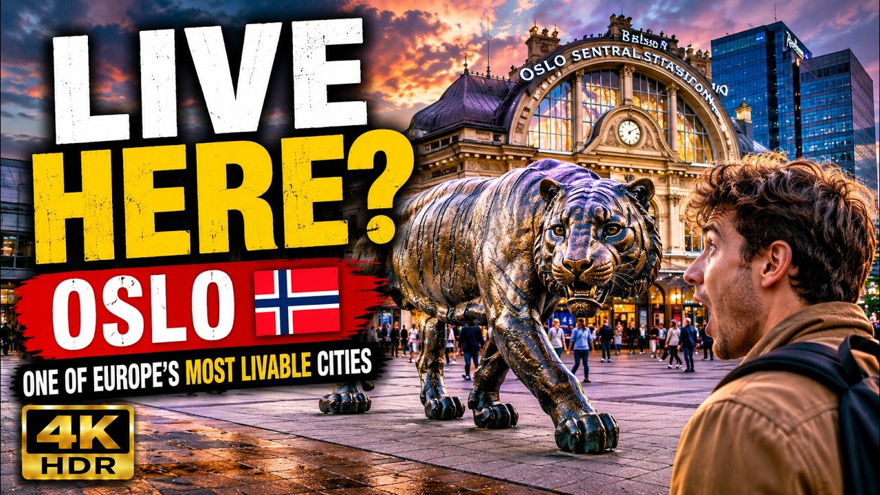 Oslo Unveiled: A Spectacular Walking Tour of Norway's Vibrant Capital in 4K HDR