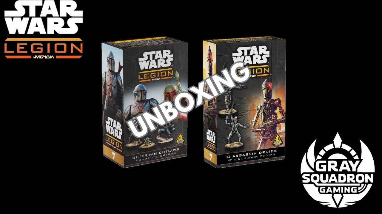 Star Wars Legion Unboxing: Outer Rim Outlaws and IG Assassin