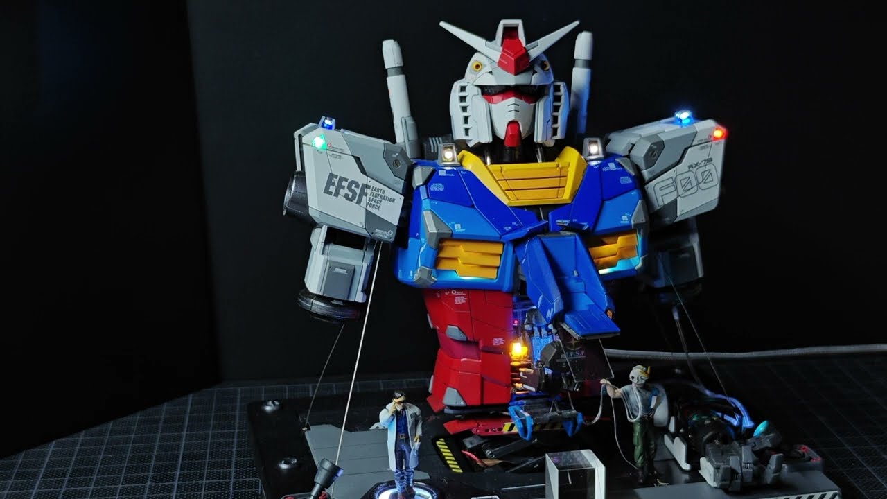 ガンダムシステムへのハッキング (1/48 Gundam RX-78F00 Bust Model) - Japanese