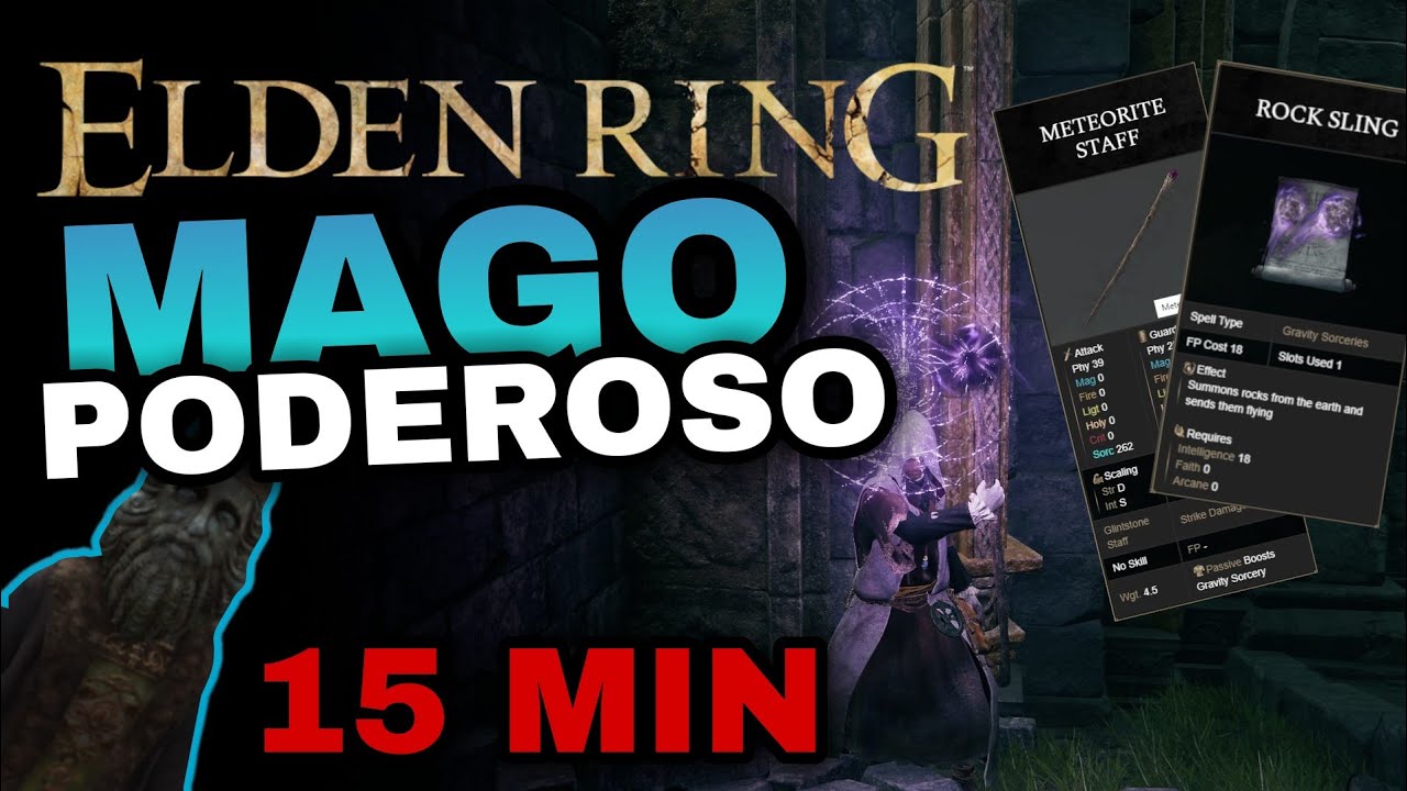 Como construir un Mago Poderoso en 15 minutos| Elden Ring