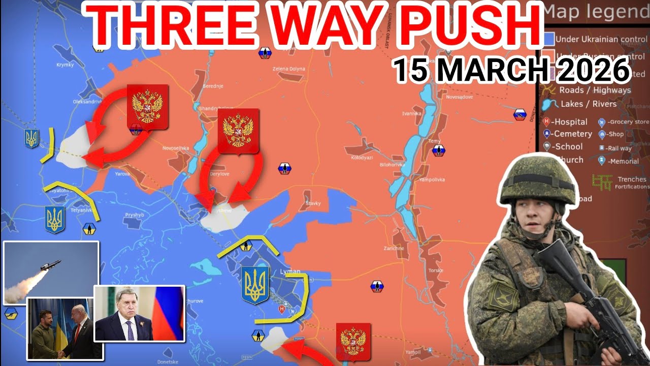 Frontline Pressure Builds at Lyman | Trump Slams Zelensky [15 March 2026]