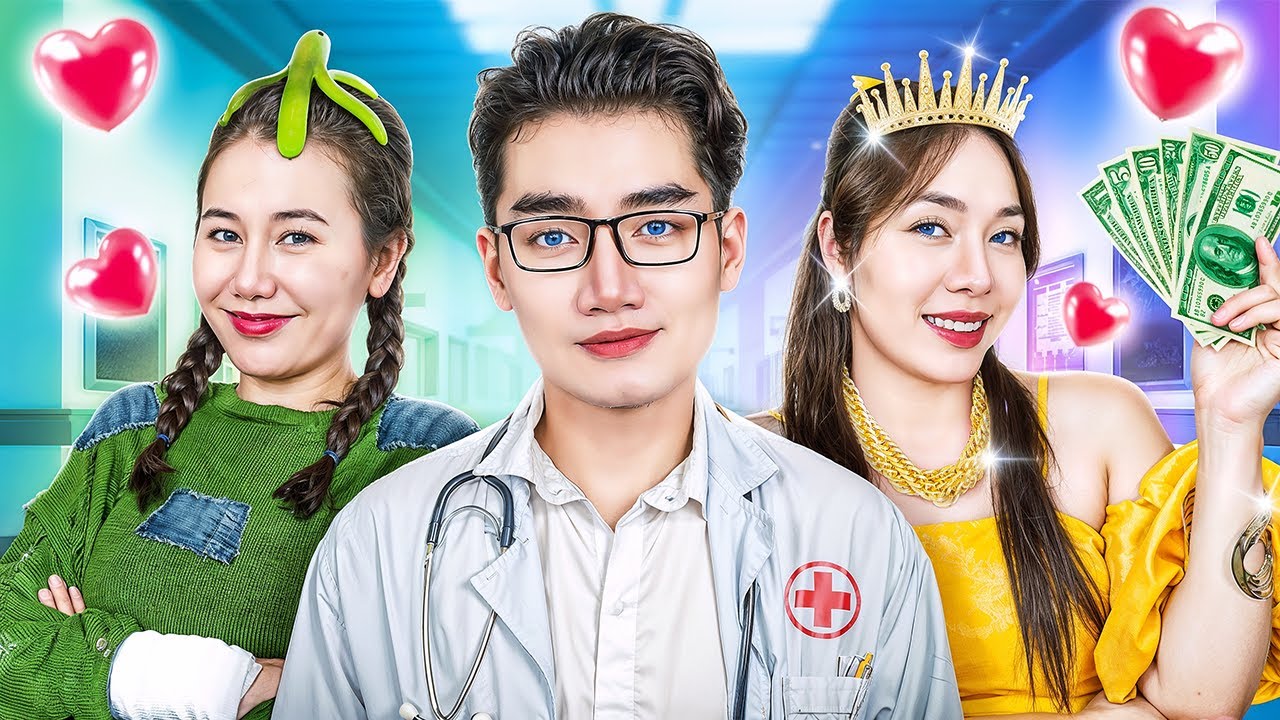 Cô Gái Giàu Vs Cô Gái Nghèo Ở Bệnh Viện! Hai Cô Gái Phải Lòng Bác Sĩ Đẹp Trai