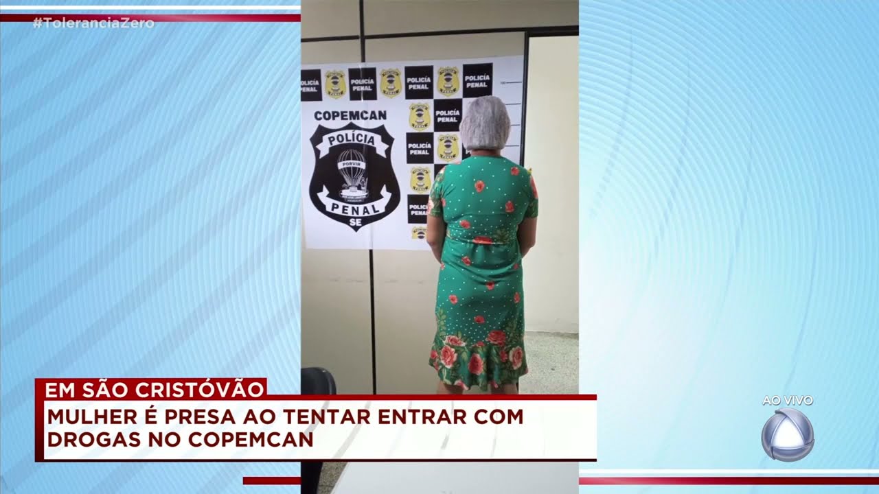 São Cristóvão: mulher é presa ao tentar entrar com drogas em presídio - Tolerância Zero