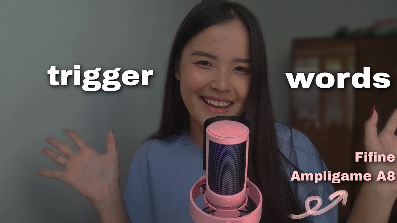 асмр || триггерные слова 💗 || тест нового микрофона Fifine Ampligame A8 🎙