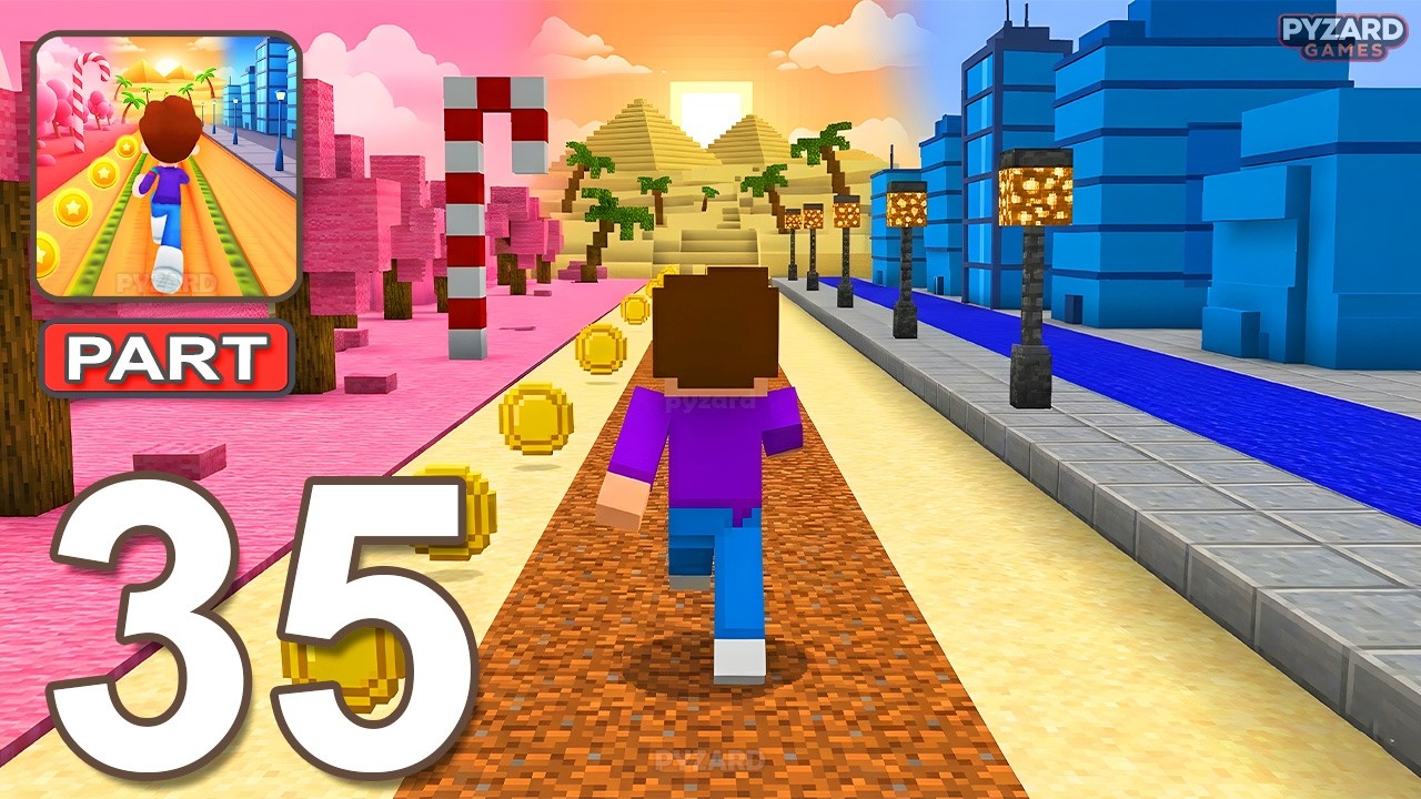 Kooply Run: Subway Craft - Gameplay Walkthrough Part 35 - Kooply Subway Craft Run (Android, iOS)