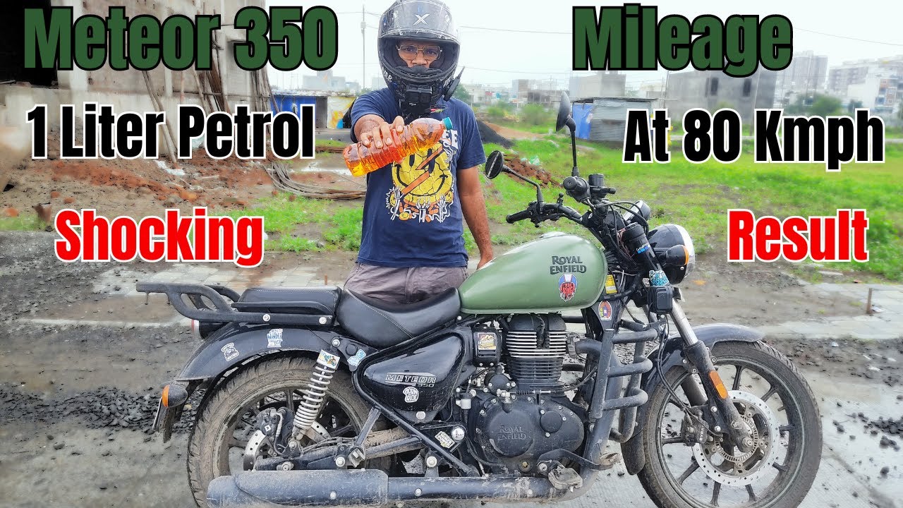 Meteor 350 1 Liter Mileage/Average Highway Test At 80 kmph Constant Speed | Shocking Result😯😯