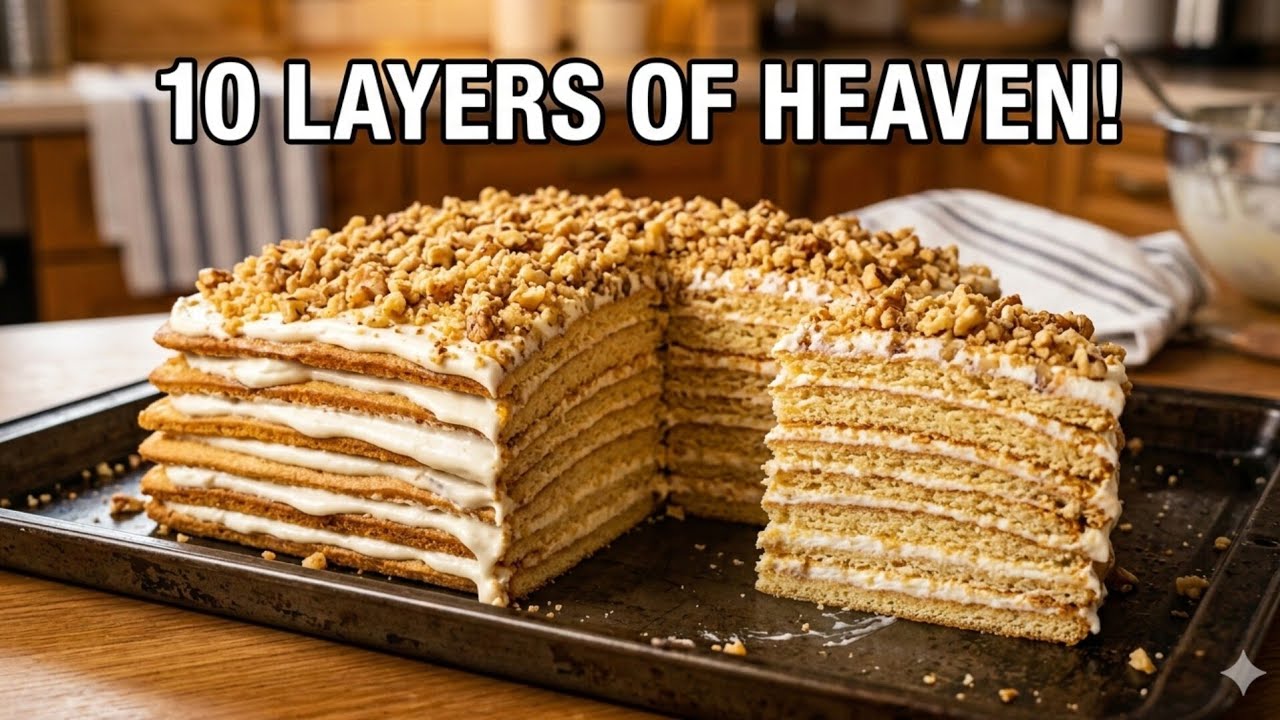 My Mom's Secret Honey Cake Recipe from Childhood! (Better Than Napoleon!)