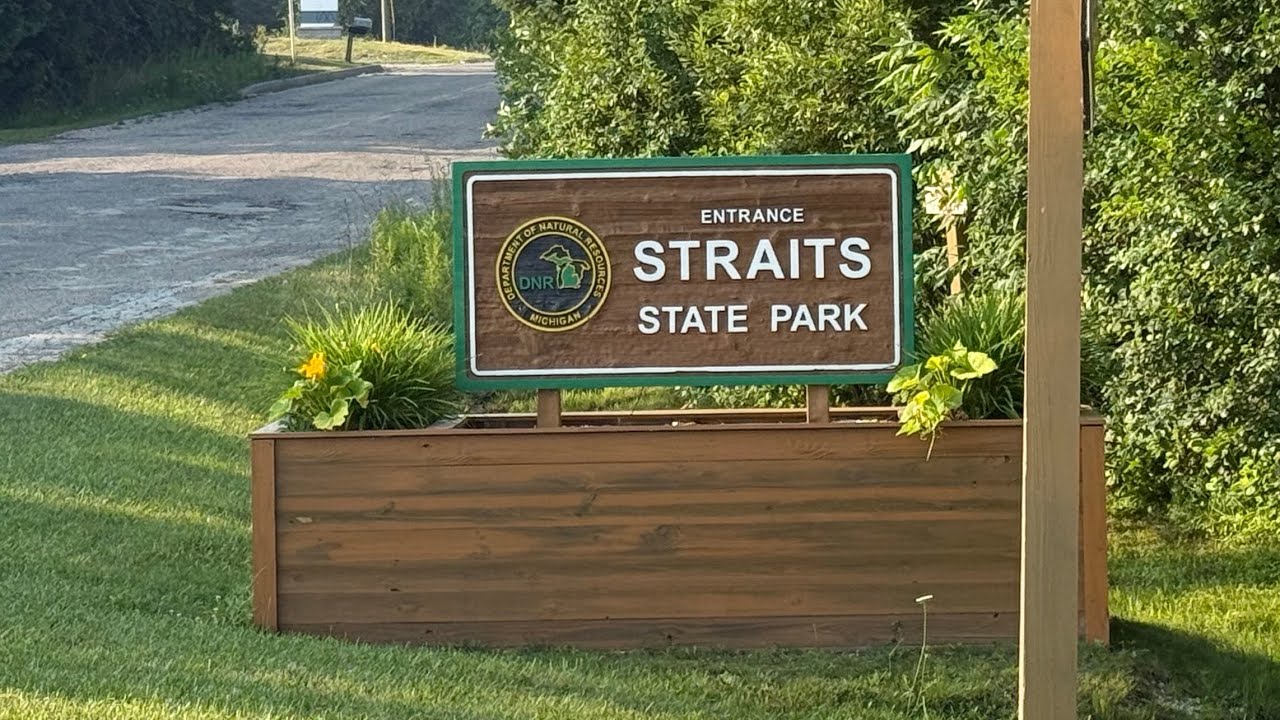 Straits state park campground Michigan 