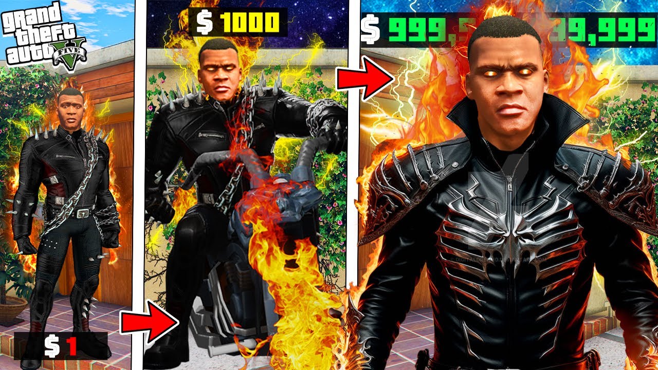 Shinchan UPGRADE $1 GHOST RIDER TO $1,000,000,000 GHOST RIDER IN GTA5