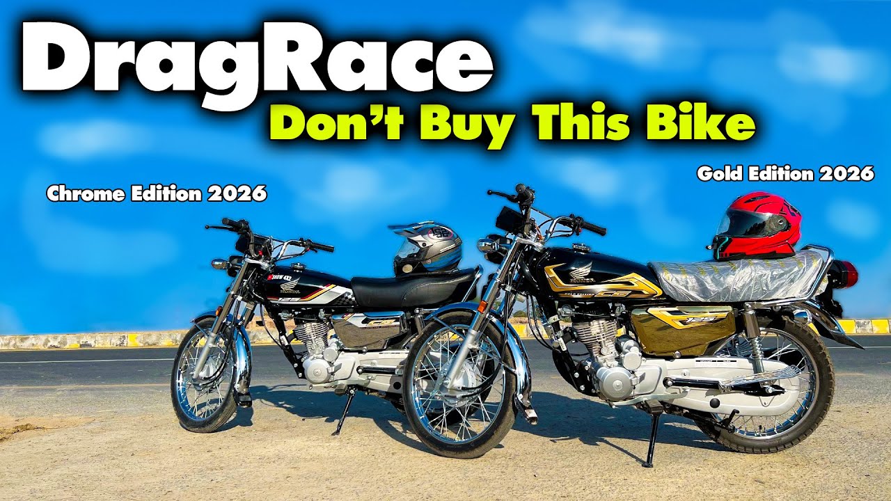 I Tested the Honda 125 Gold Edition 2026 and Chrome Edition in a DRAG RACE and Here's What I Found