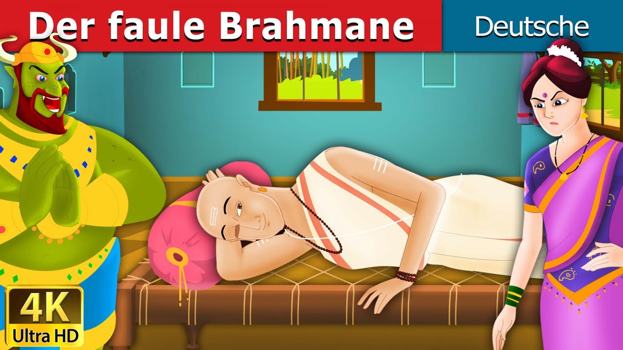 Der faule Brahmane | Lazy Brahmin in German | Märchen | Geschichte |  @GermanFairyTales