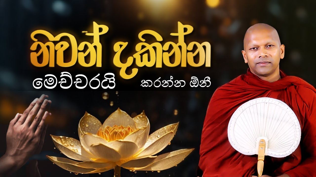 නිවන් දකින්න මෙච්චරයි කරන්න ඕනි