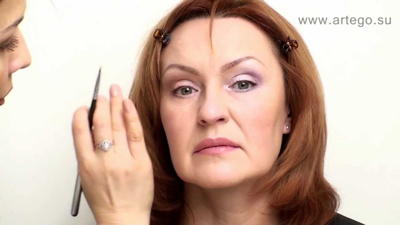 Омолаживающий макияж. Тени, губы. О. Садикова