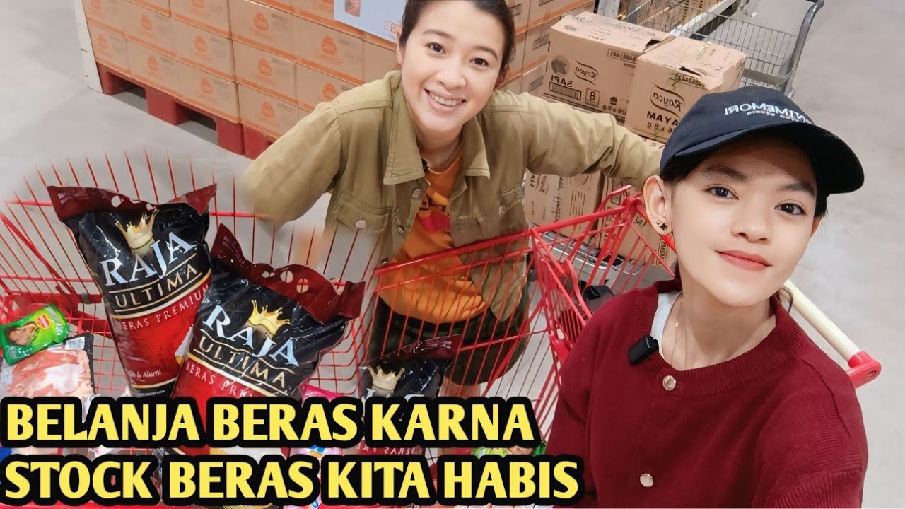 NIAT BELANJA BERAS DOANG MALAH BANYAK YANG DIBELI 
