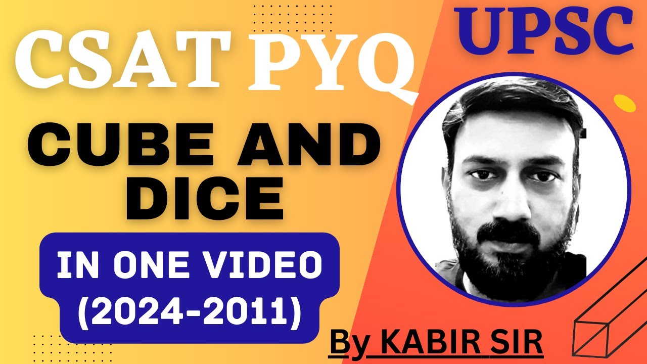 CSAT Cube PYQ Topic wise | UPSC Dice PYQ #ias #prelims2025 #upscexam #pre2025 #upscpre2025 #upsc