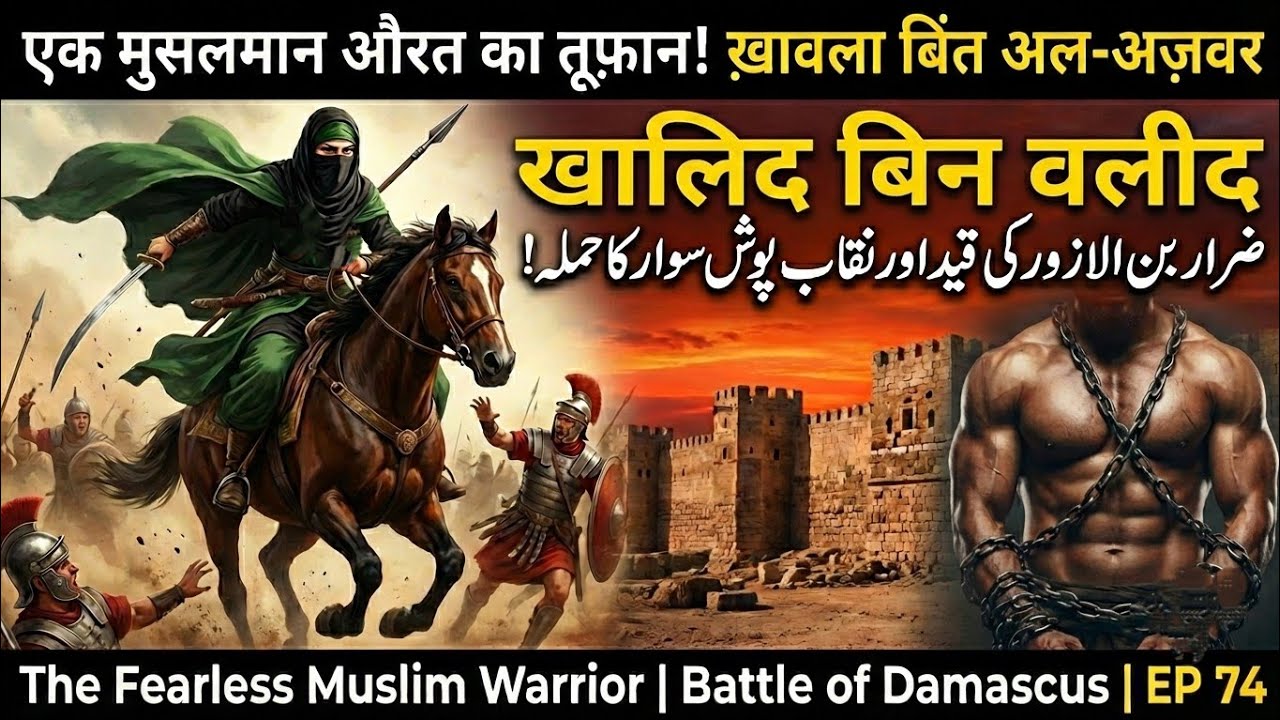 EP 74 || Ek Musalman Aurat Ne Maidan-e-Jung Mein Toofan Khada Kar Diya! Khawla Bint Al-Azwar
