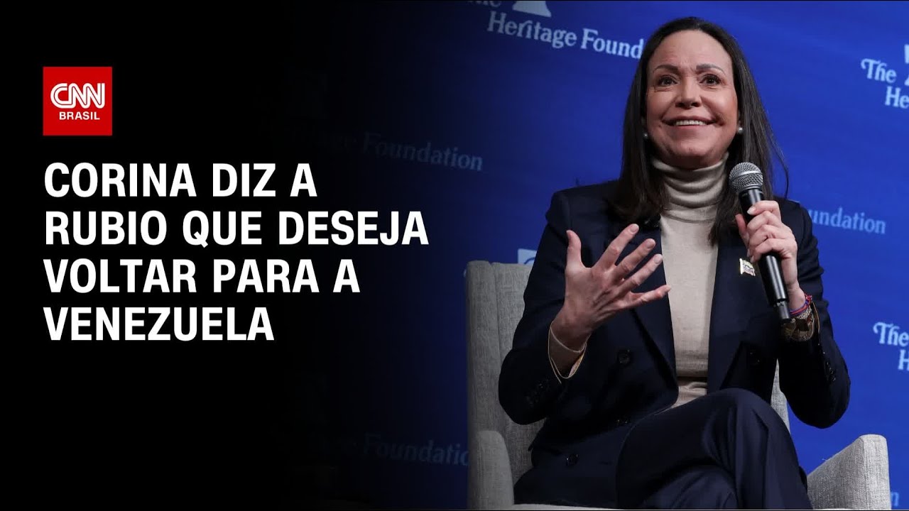 Corina diz a Rubio que deseja voltar para a Venezuela assim que possível | HORA H