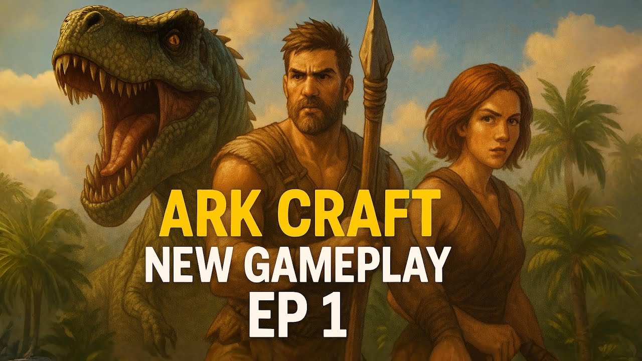 Ark Craft Game EP 1 – New Survival Series with Dinosaurs, Weapons, Crafting & Open World Gameplay!