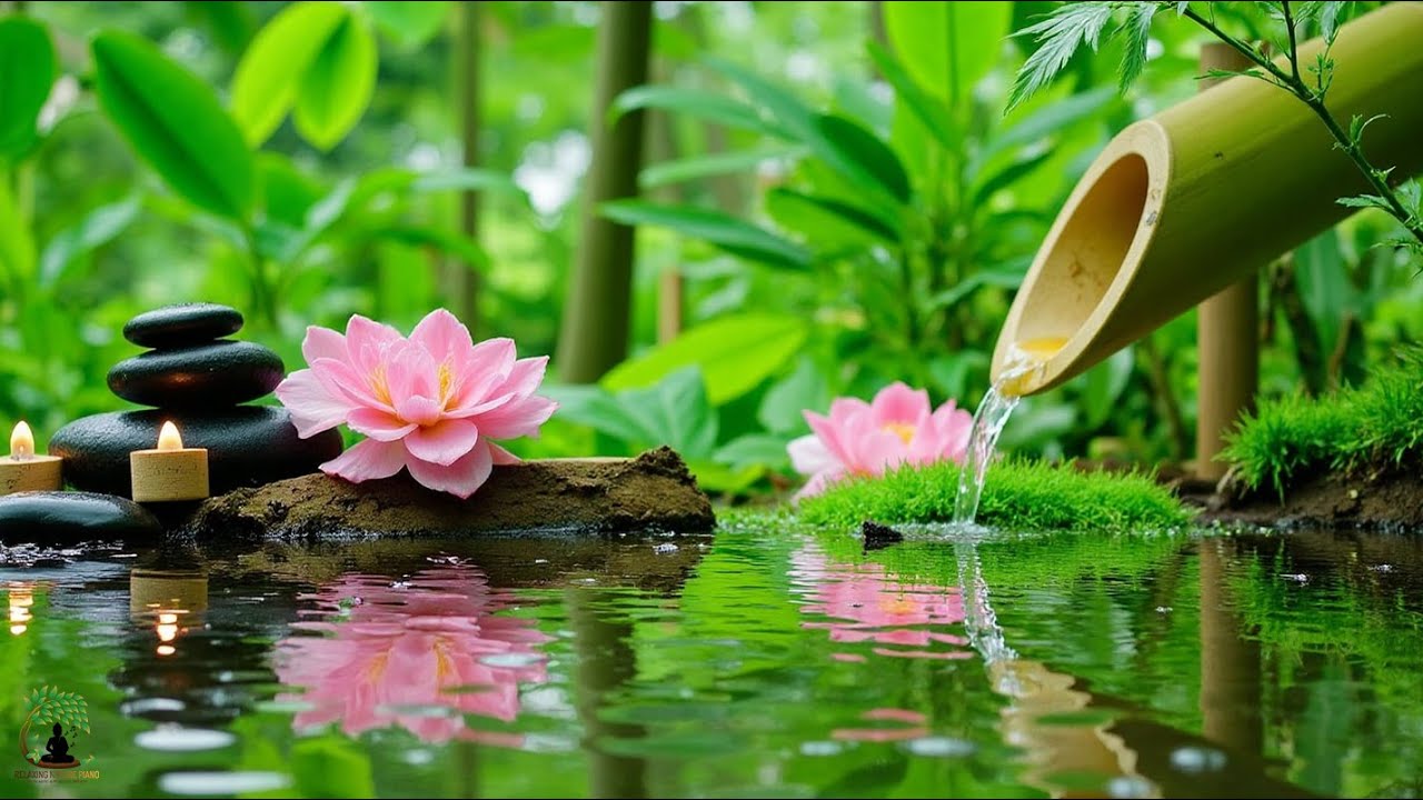 Healing Piano Music for Stress Relief 🌿 Soothing Water Sounds, Calm Music, Authentic Nature Vibes