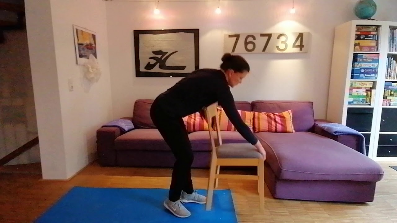 Fitness 16 &Uuml;bungen mit dem Stuhl