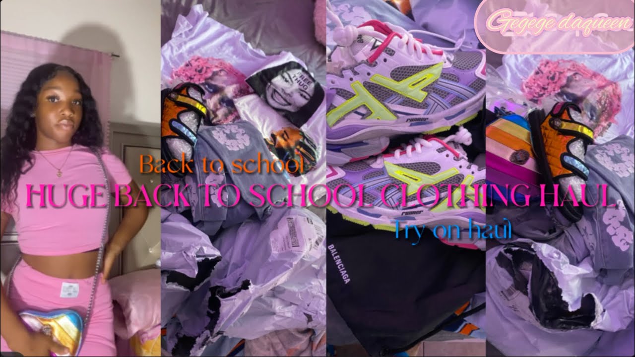 3000+ HUGE BACK TO SCHOOL CLOTHING+tryonHAUL 2024☆|Kurt Geiger,Balenciaga,SHEIN,Temu,Etsy,Goat,etc|☆