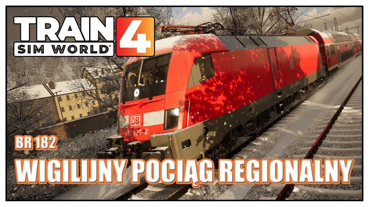 Wigilijny pociąg regionalny | Lokomotywa BR 182 | Train Sim World 4 PL | TSW4