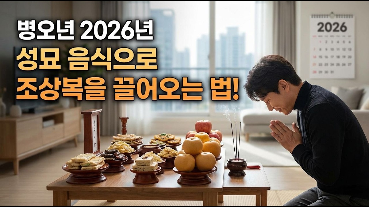 2026년, 조상복을 부르는 성묘 음식은? 🍽️