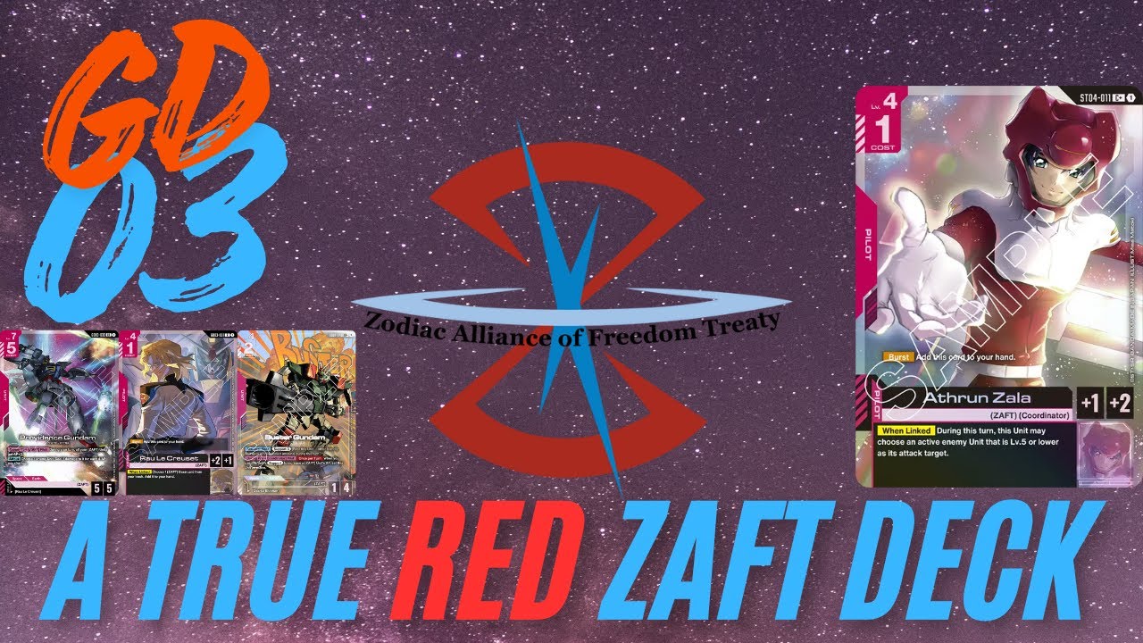 A Day 1 GD03 Zaft Deck | Gundam Card Game