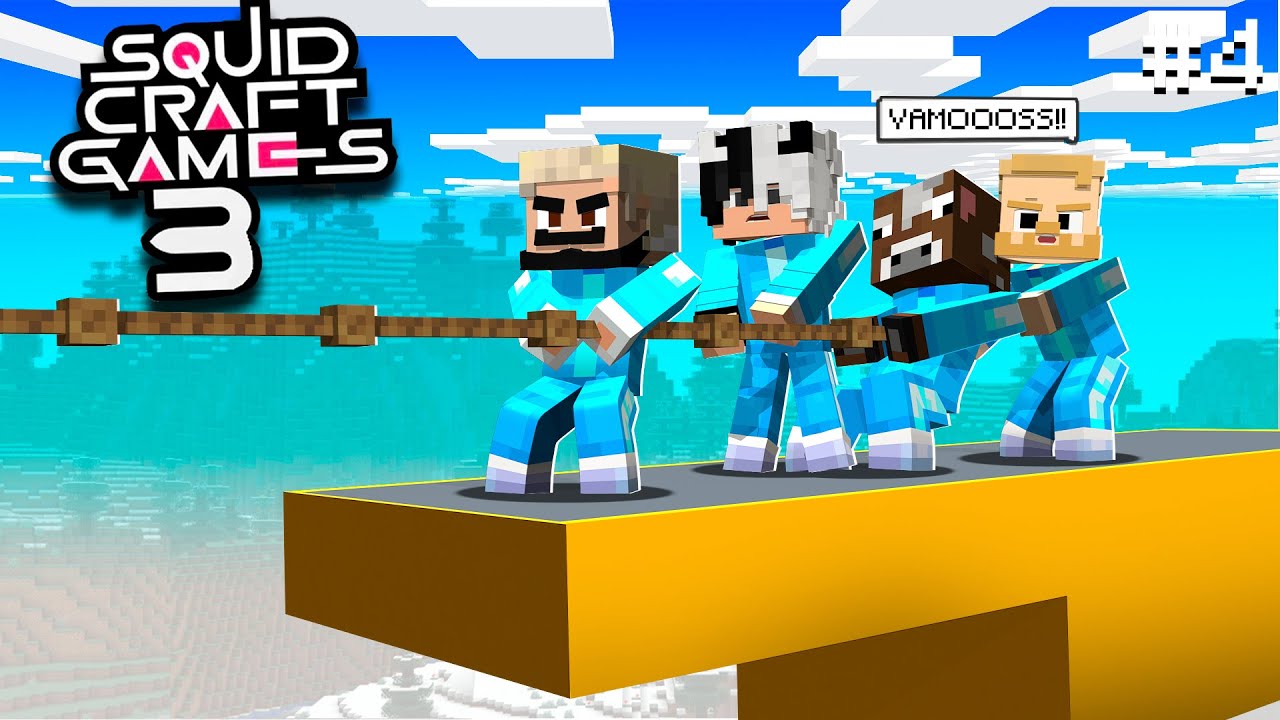 NOOO LA CUERDA - Squid Craft Games 3 #4 | aXoZer