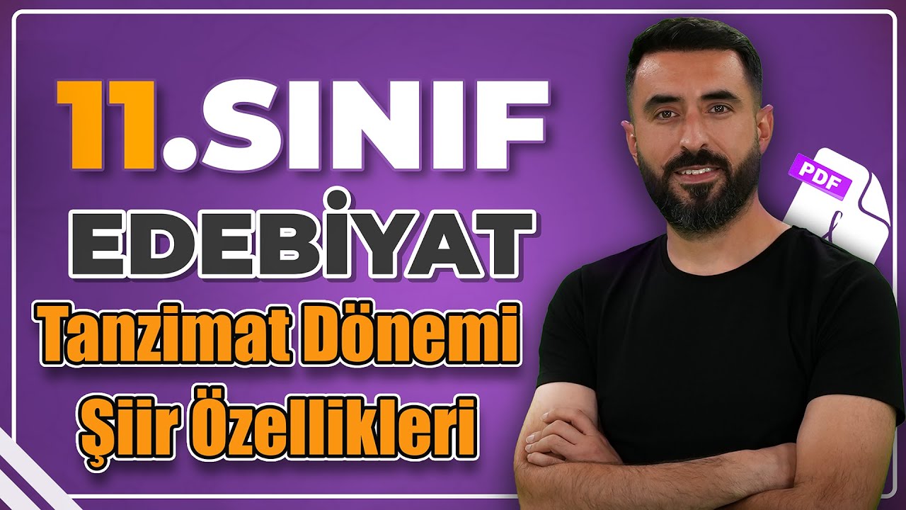 TANZİMAT DÖNEMİ'NDE ŞİİR | 11. Sınıf Edebiyat Şiir Ünitesi 2026 | Deniz Hoca +PDF