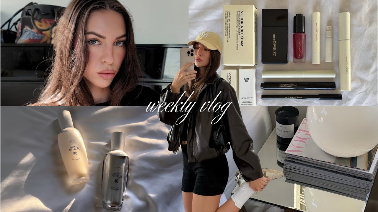 GRWM, nov&yacute; piercing, vintage shopping a Victoria Beckham makeup - VLOG