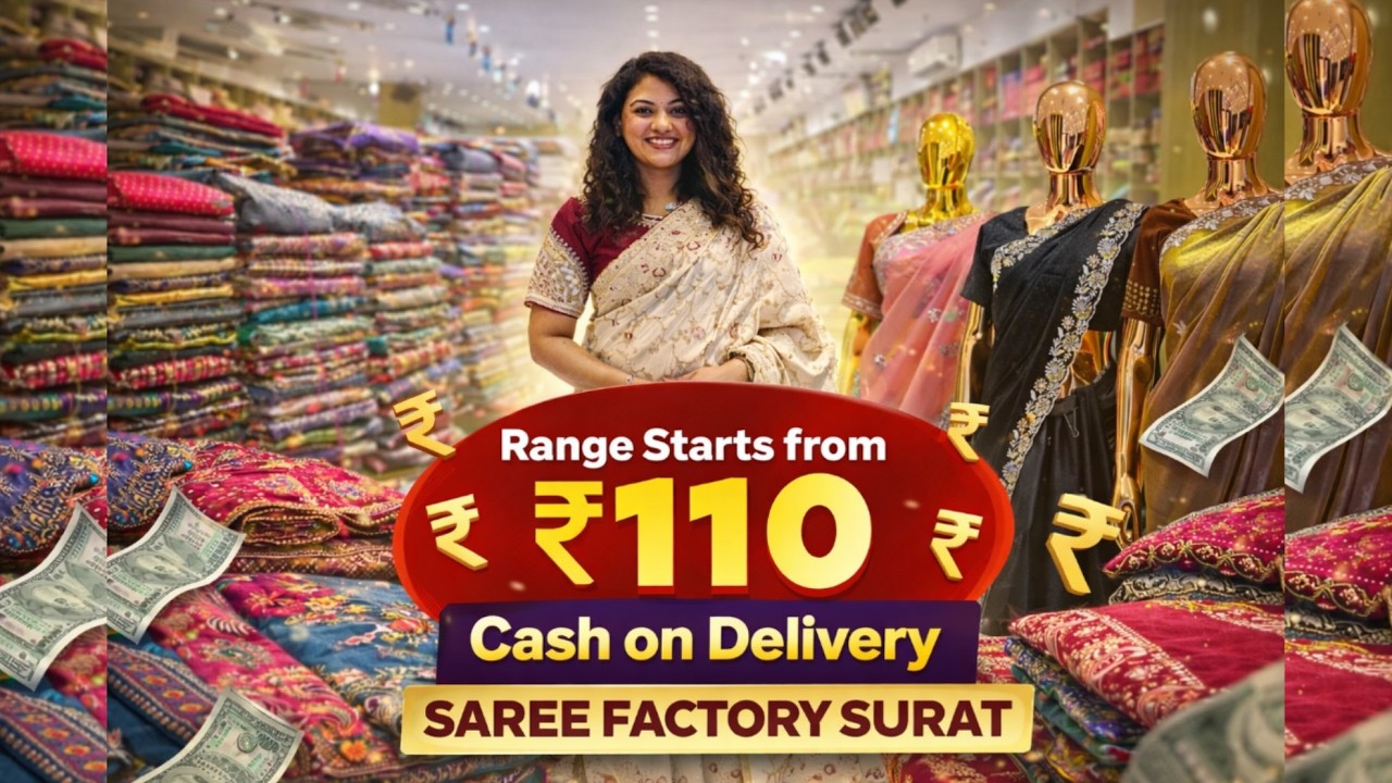 सूरत मार्केट के सबसे फेमस दुकान Ishita House Factory Outlet | Surat Saree Wholesale Market New Video