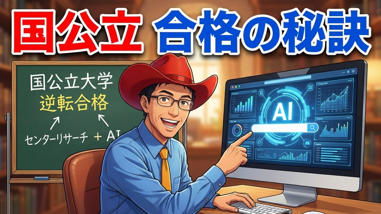 ☆★国公立大学出願・合格のコツ★☆　センターリサーチ+AIでのサーチ　大阪府茨木市・ミリカ予備校・ミリカ医専提供　by 白石先生
