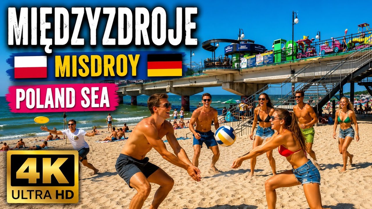🇵🇱 MIĘDZYZDROJE SPACER PROMENADĄ 🌊🌅 / Misdroy Promenade auf den Dünen | POLAND SEA [4K Ultra HD]