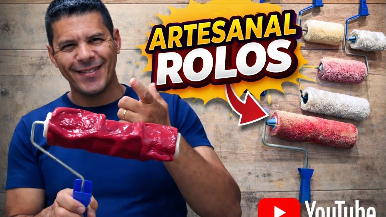 Artesanal rolos incr&iacute;vel!!! proje&ccedil;&atilde;o na argamassa textura #ideas #construction #dicas