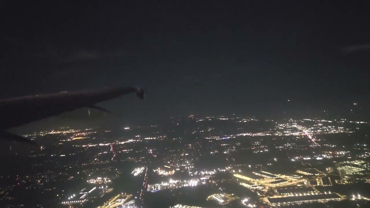 🛫 Atlanta, EEUU 🇺🇸 (ATL) | Despegue Nocturno | Airbus A319 | 4K 🌙🌆