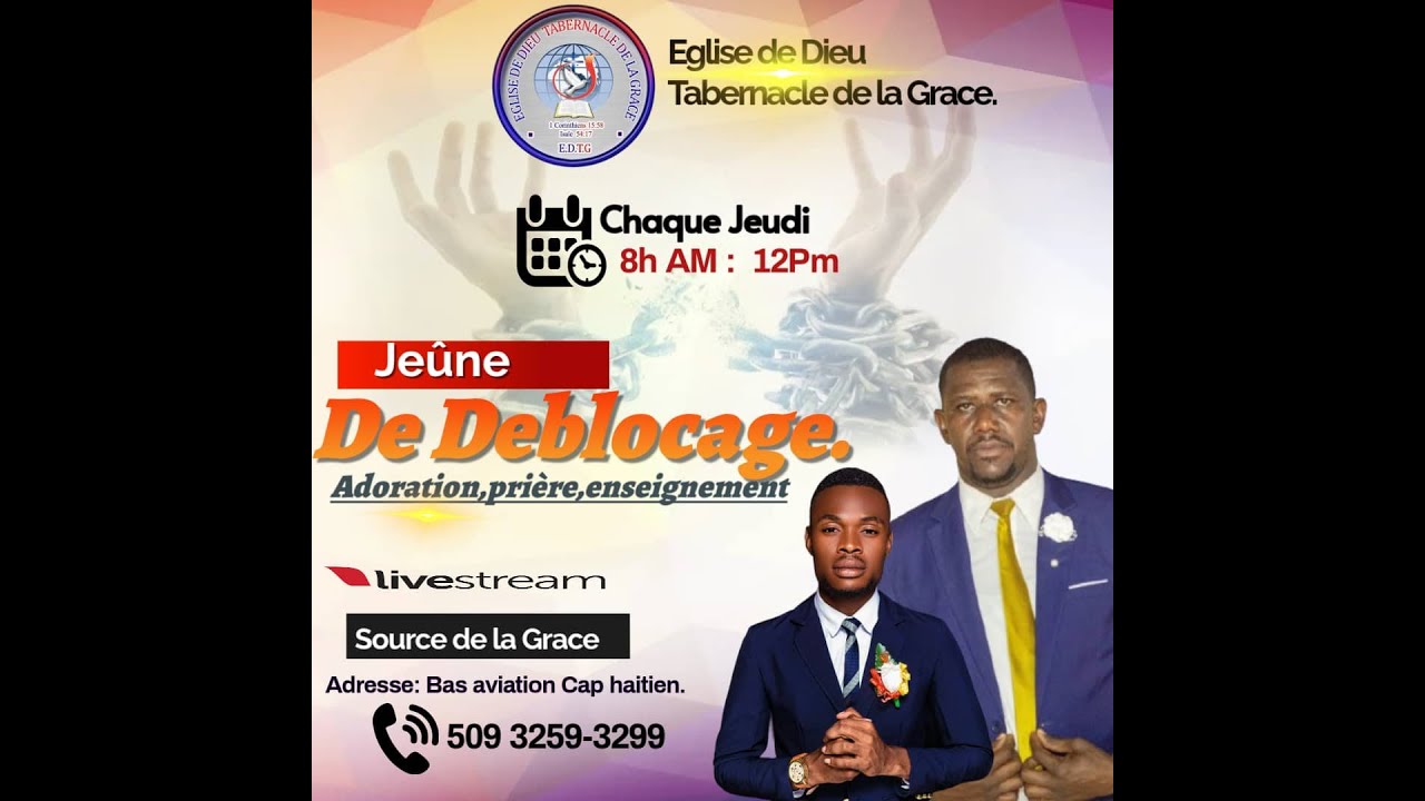 Jeune av Eglise de Dieu Tabernacle de la Grace Au Cap-Haitien