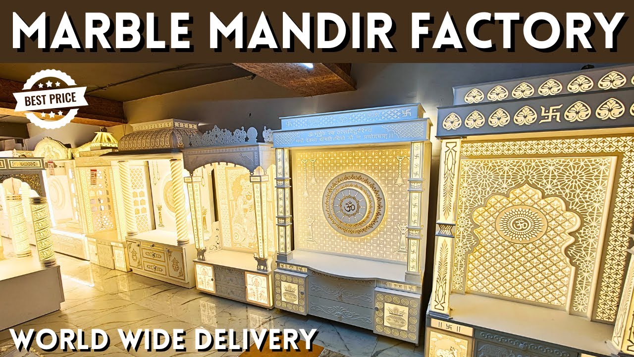 Marble mandir design best shop of kirti nagar furniture market delhi Corian mandir design #mandir