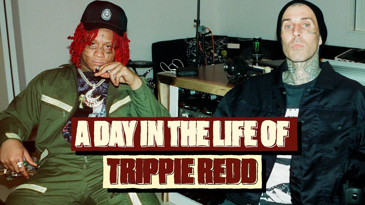 A Day In The Life Of Trippie Redd: Studiosession, Pressrun mit Travis Barker & Gaming | 16BARS