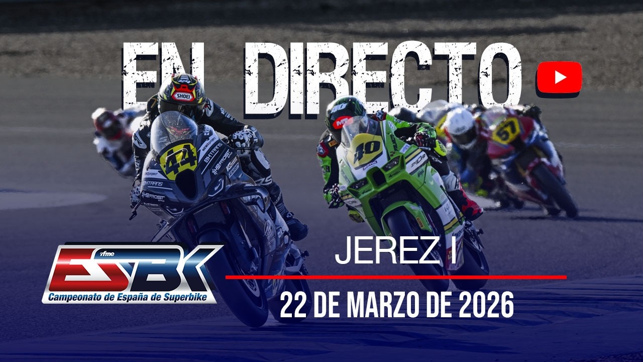 En directo | Primera carrera de Superbike del ESBK 2026 en Jerez
